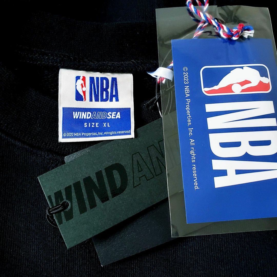 WIND AND SEA NBA スウェットクルー BLACK XL 新作 黒 - www