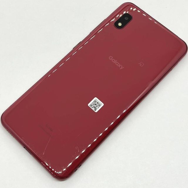 SAMSUNG(サムスン)のGalaxy A20 SCV46 レッド au SIMロック解除済み 32GB㉕ スマホ/家電/カメラのスマートフォン/携帯電話(スマートフォン本体)の商品写真