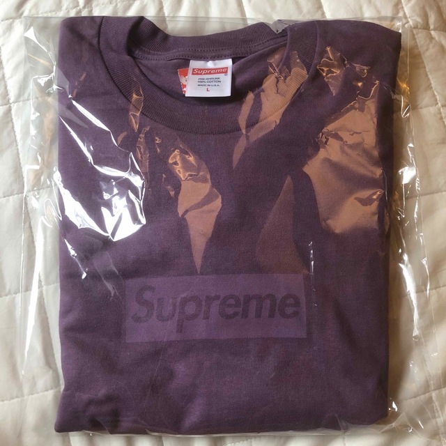 Supreme(シュプリーム)のSUPREME tonal box logo tee purple L Tシャツ メンズのトップス(Tシャツ/カットソー(半袖/袖なし))の商品写真