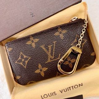 ルイヴィトン(LOUIS VUITTON)の美品　ルイヴィトン　ポシェットクレ　モノグラム　コインケース　キーケース　財布(コインケース)