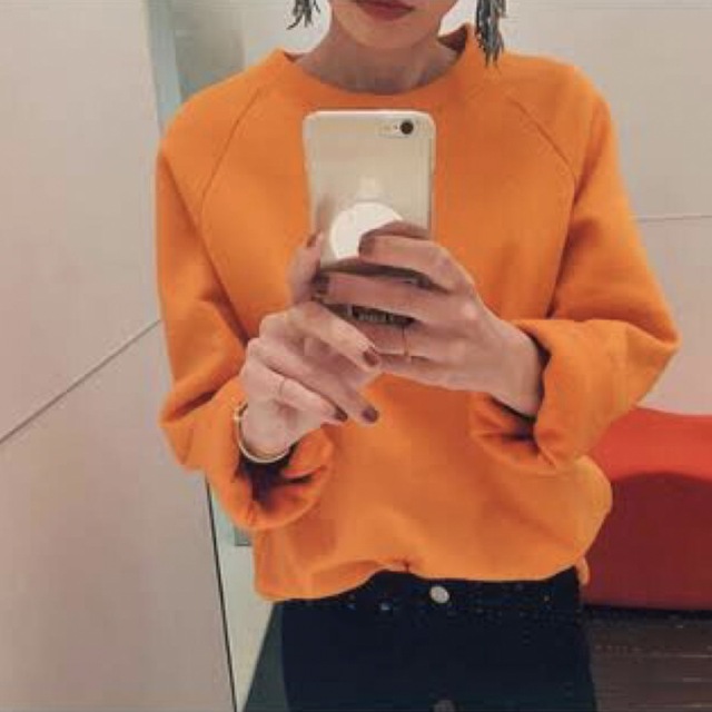 ACNE(アクネ)のAcne Studios orange sweat 再度お値下げ レディースのトップス(トレーナー/スウェット)の商品写真