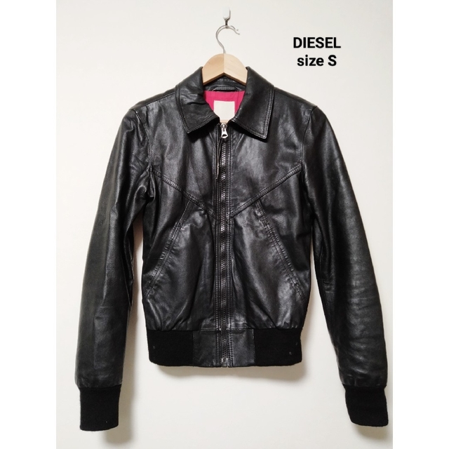 DIESEL ディーゼル ラムレザー ジャケット ブルゾン