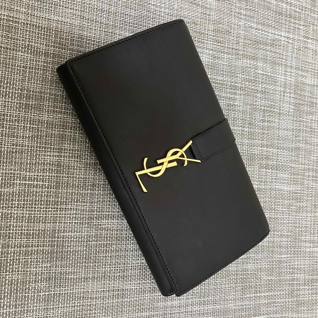 新品 サンローラン SAINT LAURENT 2つ折り財布 UP TOWN WALLET オピウムレッド