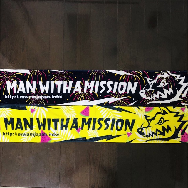 MAN WITH A MISSION(マンウィズアミッション)のMAN WITH A MISSION タオル2点セット エンタメ/ホビーのタレントグッズ(ミュージシャン)の商品写真