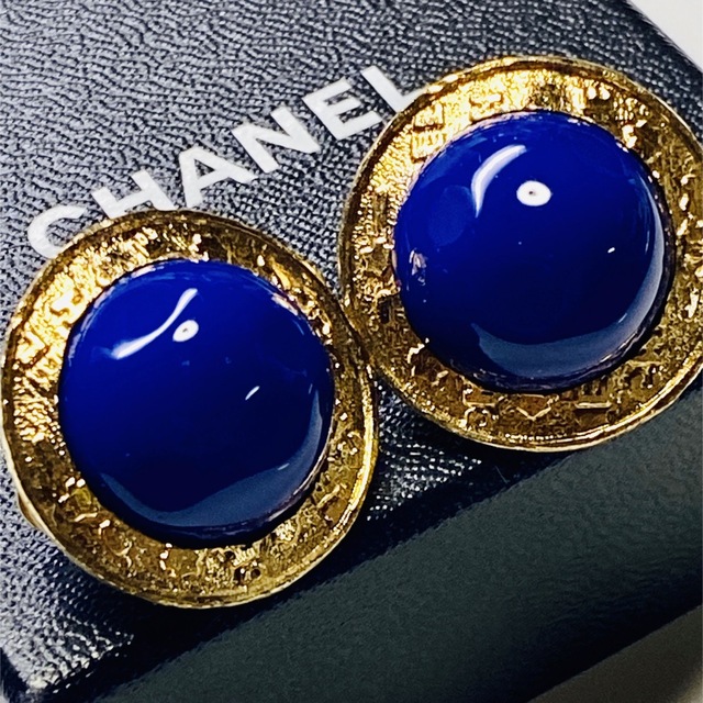 2022年春夏 シャネル CHANEL イヤリング グリポア 青石 ゴールド