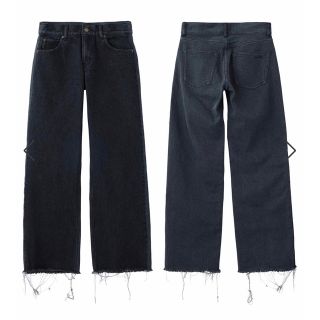 エックスガール(X-girl)のX-girl ジーンズ 2-TONE LOW-RISE DENIM PANTS(デニム/ジーンズ)