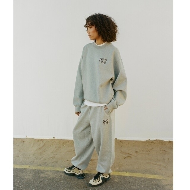 stussy × nike スウェットセットアップ グレー M 2022年最新海外 51.0