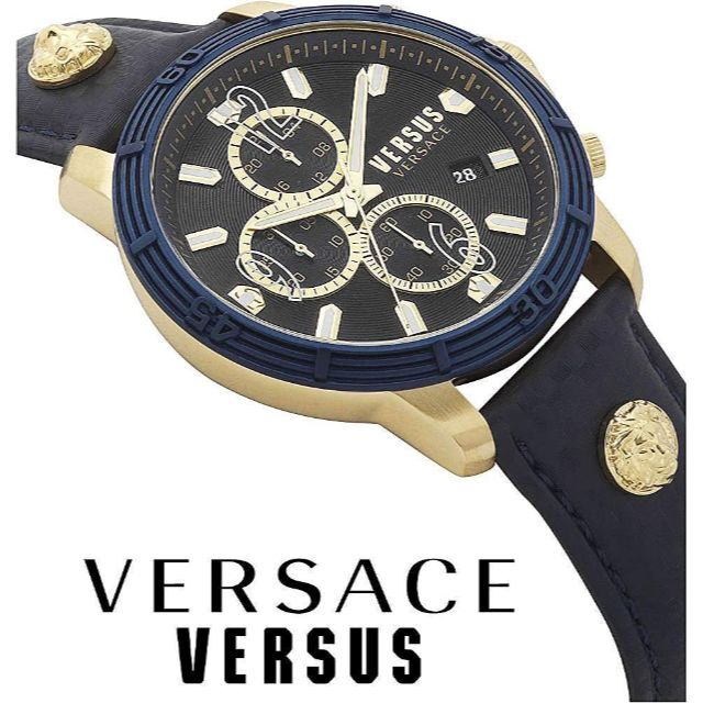 新品ヴェルサーチ激レア日本未発売ホワイト防水メンズ腕時計