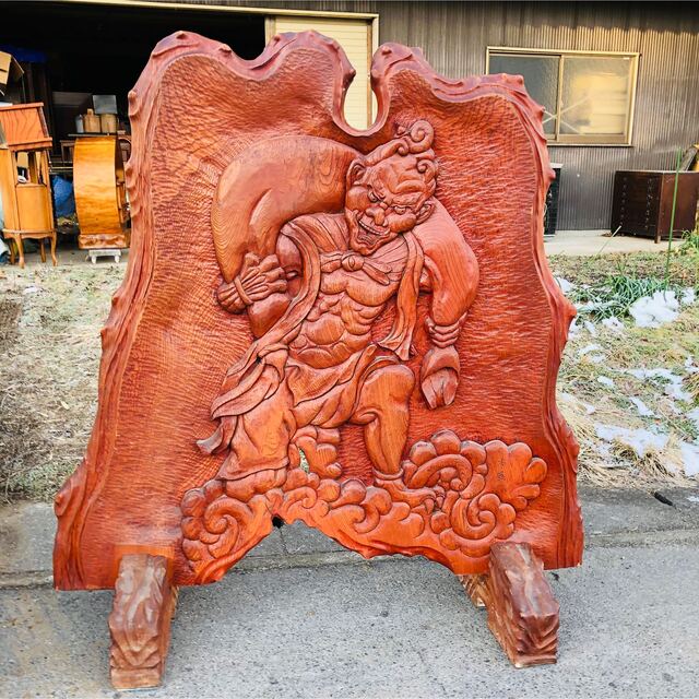 一刀彫 鷹 天然木 木製 一枚板 オブジェ 置物 飾り 衝立横80cm - 小物入れ 一刀彫 鷹 天然木 木製 一枚板 オブジェ 置物 飾り 衝立横80cm - 小物入れ