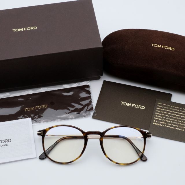 TOMFORD TF5759-B 052 べっ甲柄/ゴールド トムフォード 眼鏡052サイズ