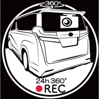 車種や色変更可能　30系　アルファード　ドライブレコーダー　ドラレコ　ステッカー(車外アクセサリ)