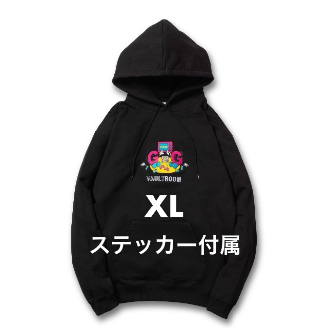 パーカーvaultroom ボルトルーム GG HOODIE / BLK XL