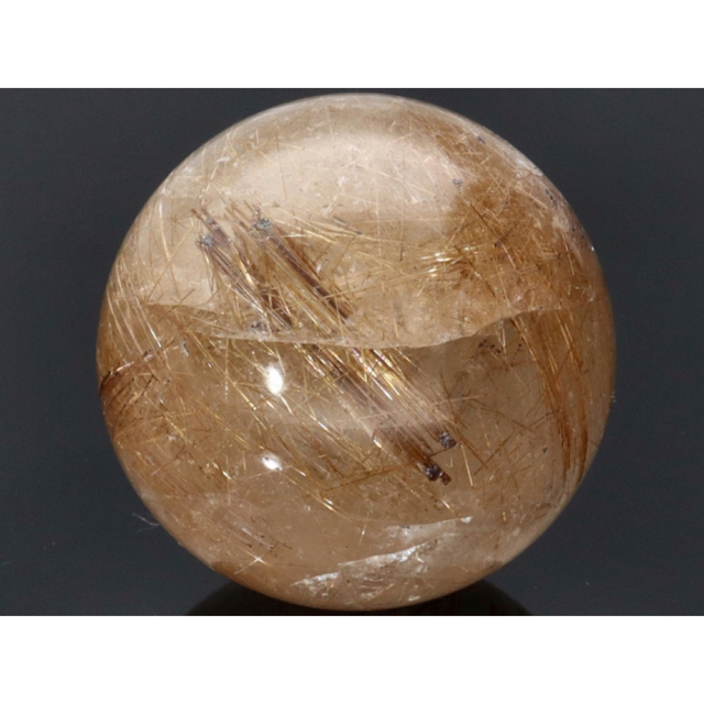 天然石 ブロンズルチルクォーツ丸玉ボール /30g/1個 ブラジル産