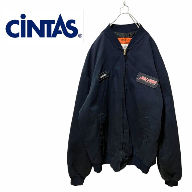 【CINTAS】企業ロゴワッペン ワークジャケット A-385