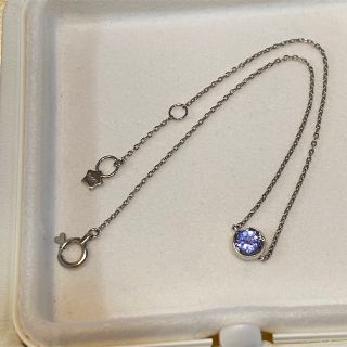 スタージュエリー(STAR JEWELRY)のスタージュエリー　タンザナイトムーンセッティング　プラチナブレスレットpt950(ブレスレット/バングル)