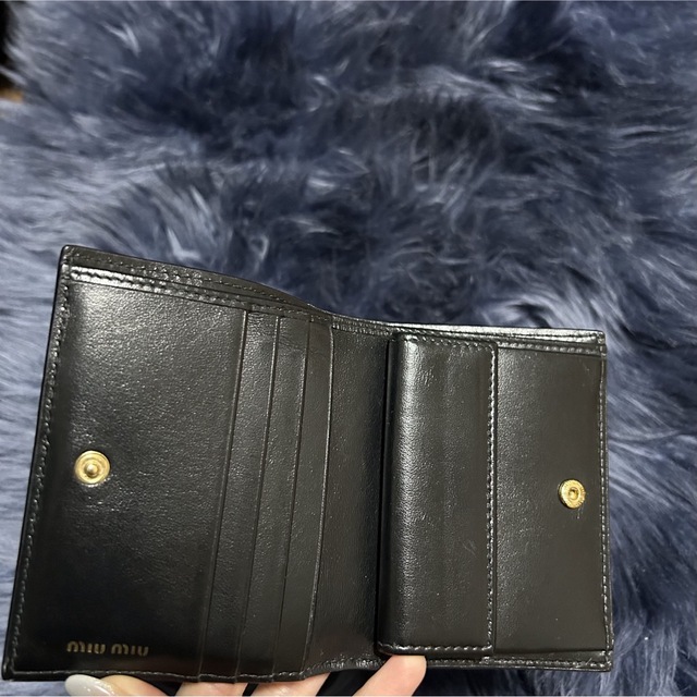 ミュウミュウ miumiu 折りたたみ財布 ウォレット クロコ型