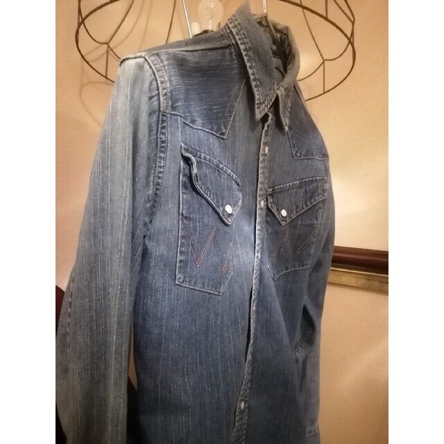 BUFFALO BOBS(バッファローボブス)のbaffaro bobs denim shirt レディースのトップス(シャツ/ブラウス(長袖/七分))の商品写真