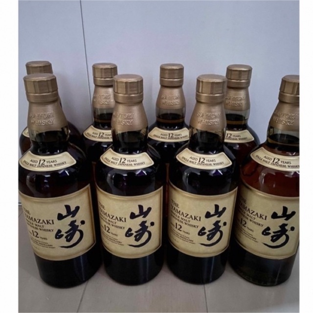 サントリー シングルモルトウィスキー 山崎12年 箱なし 700ml 8本 定番