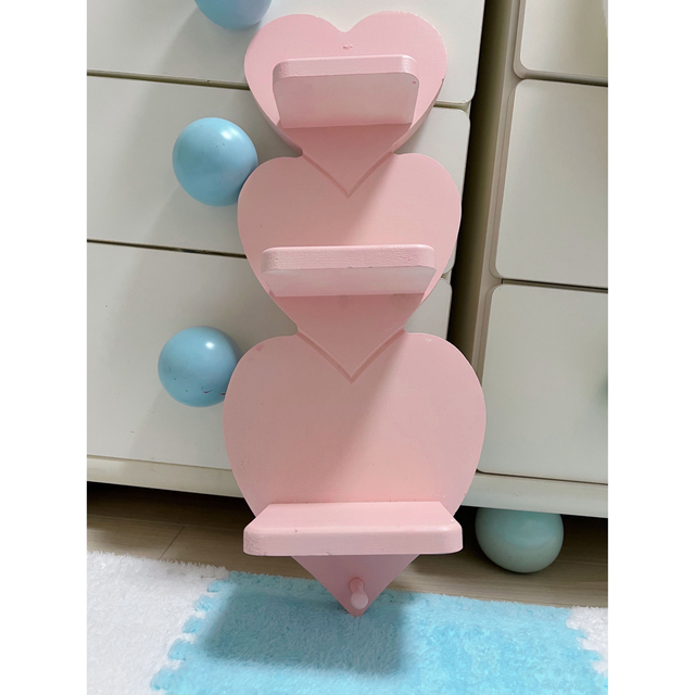 ヴィンテージ♡ハートシェルフ♡ピンク♡ファンシー♡レトロ♡80s♡90s