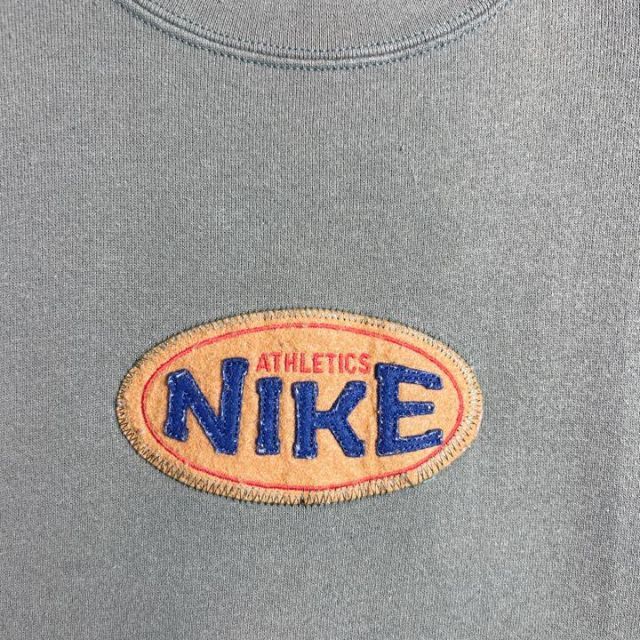 USA製!!】ナイキ ✈︎刺繍 センターロゴ ゆるだぼ 白タグ 裏起毛 肉厚L