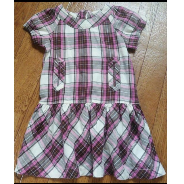 babyGAP(ベビーギャップ)のbabyGAP チェックワンピース　100 キッズ/ベビー/マタニティのキッズ服女の子用(90cm~)(ワンピース)の商品写真