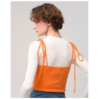 ロンハーマン(Ron Herman)のextreme cashmere Knit Camisole Orange(キャミソール)