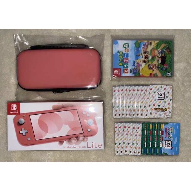 Nintendo Switch Light / 本体、あつ森ソフト纏め売り - 携帯用ゲーム