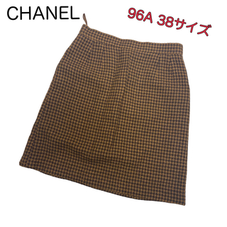 シャネル(CHANEL)のCHANEL　シャネル 96A ミニスカート38サイズ ウール スカート(ミニスカート)