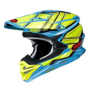 ショウエイ(SHOEI)のSHOEI VFX-WR 新品未使用GRANT3 Mサイズ　ブルー/イエロー(ヘルメット/シールド)