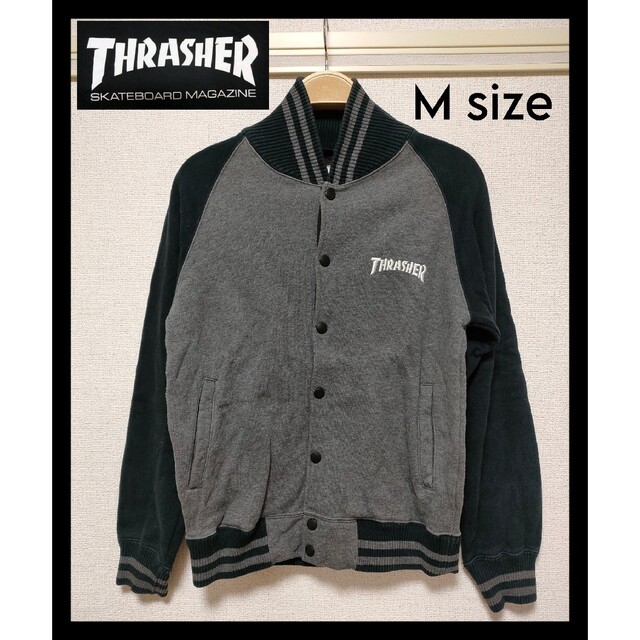 THRASHER(スラッシャー)のTHRASHER スタジャン Msize メンズのジャケット/アウター(スタジャン)の商品写真