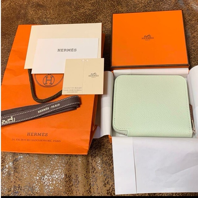 エルメス HERMES シルクインコンパクト ヴェールフィズ 新品 - 財布