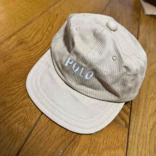 ポロラルフローレン(POLO RALPH LAUREN)のpolo ベビー　キャップ　帽子　バースデイ　茶色　ベージュ(帽子)