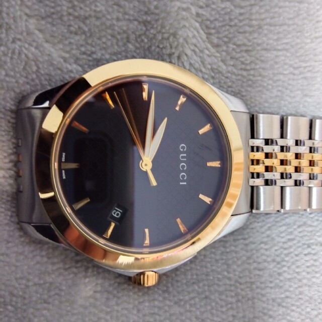 本物の Gucci - グッチ 腕時計 メンズ G-タイムレス YA126410 ブラック