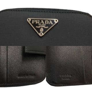 PRADA - ほぼ未使用 カード 保存箱付き PRADA プラダ 三角ロゴ