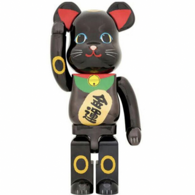 BE@RBRICK 招き猫 金運 黒メッキ 1000%おもちゃ