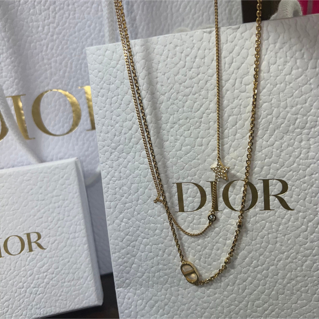 Christian Dior - 【M様専用お取り置き】DIOR ダブル ネックレスの通販 ...