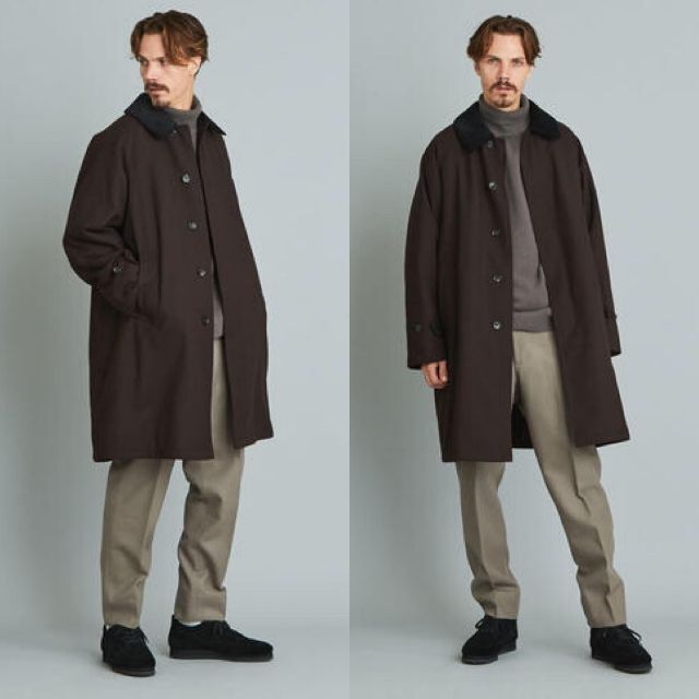 Steven Alan VNTG 2WAY BAL COLLAR COAT 茶 魅力的な価格 49.0%割引