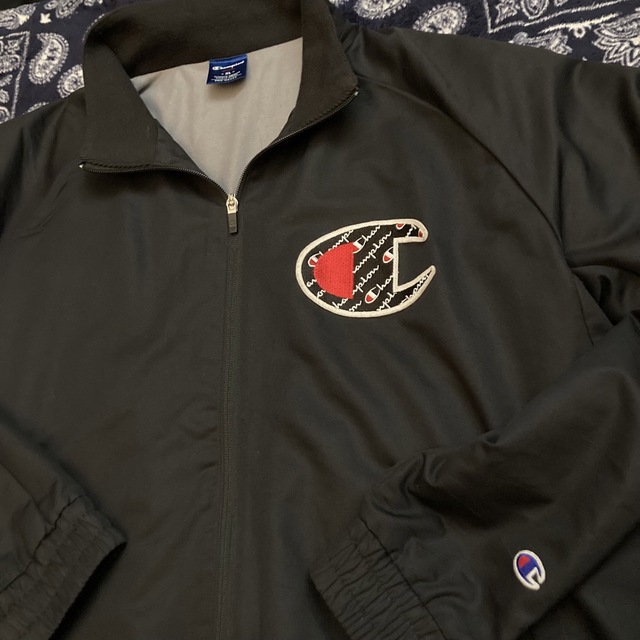 新品 Champion チャンピオン アウター ジャンパー黒ブラック XL 撥水