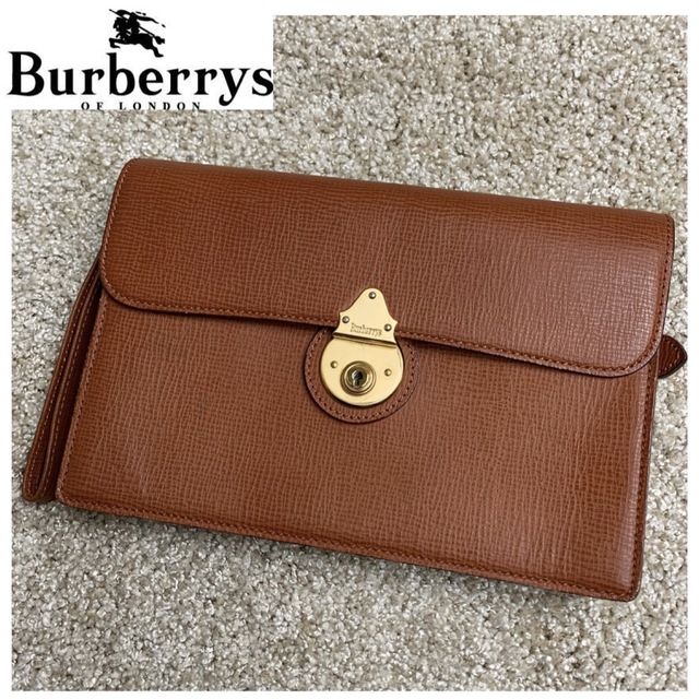 BURBERRYS バーバリーズ セカンドバッグ レザー ブラック - 通販