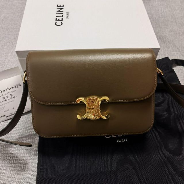 未使用品】 celine - 【セリーヌ】トリオンフ ミディアム シャイニー