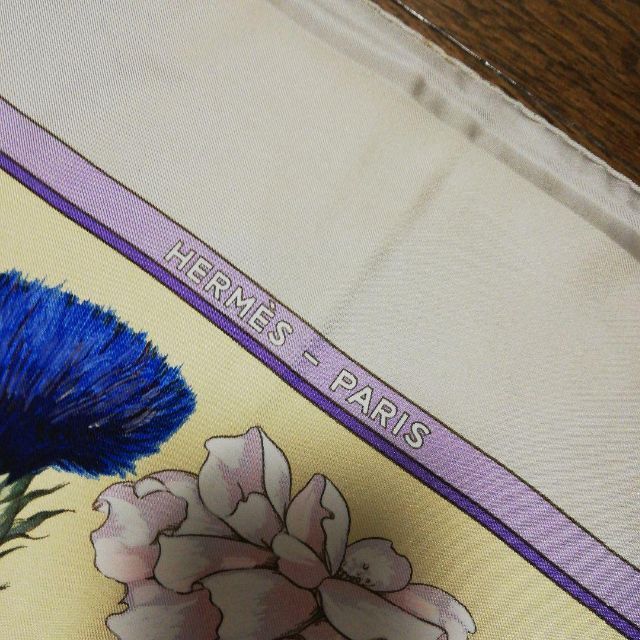 793超美品 エルメス HERMES スカーフ シルク100% 花柄 リボン | www