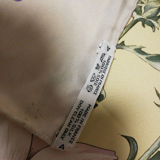 793超美品 エルメス HERMES スカーフ シルク100% 花柄 リボン | www