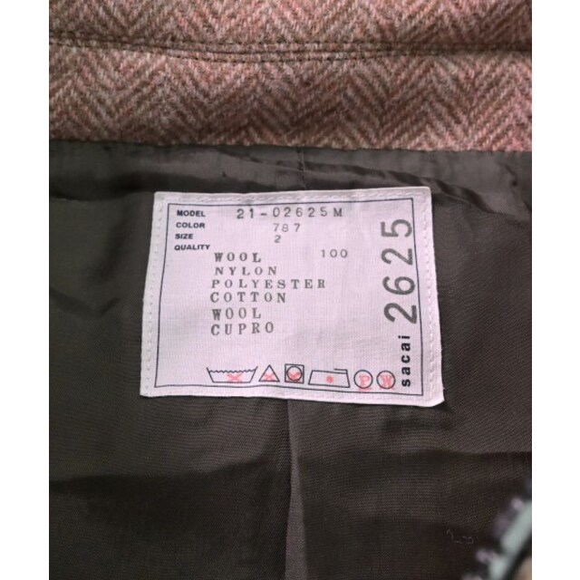 sacai(サカイ)のsacai サカイ マウンテンパーカー 2(M位) ピンク系x黒 【古着】【中古】 メンズのジャケット/アウター(マウンテンパーカー)の商品写真