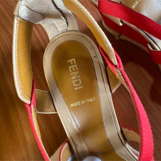 箱付き FENDI フェンディ サンダル ヒール パンプス 靴 1910.hu