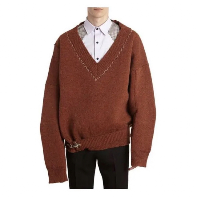 逆輸入 18ss SIMONS 美品希少RAF - SIMONS RAF oversized knit vneck
