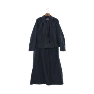 ドリスヴァンノッテン(DRIES VAN NOTEN)のDRIES VAN NOTEN ステンカラーコート 34(XXS位) 紺 【古着】【中古】(その他)