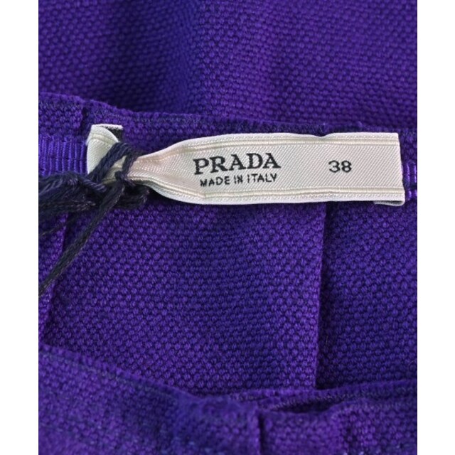 PRADA プラダ ひざ丈スカート 38(S位) 紫 - ひざ丈スカート