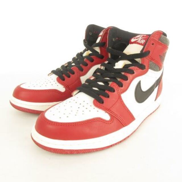 超可爱 NIKE - 白赤黒 OG High Retro 1 Jordan Air NIKE ナイキ