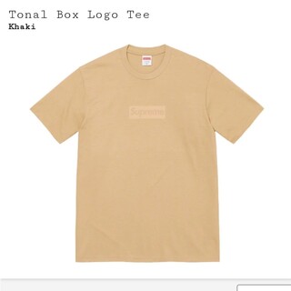 シュプリーム(Supreme)のsupreme tonal box logo tee khaki M(Tシャツ/カットソー(半袖/袖なし))