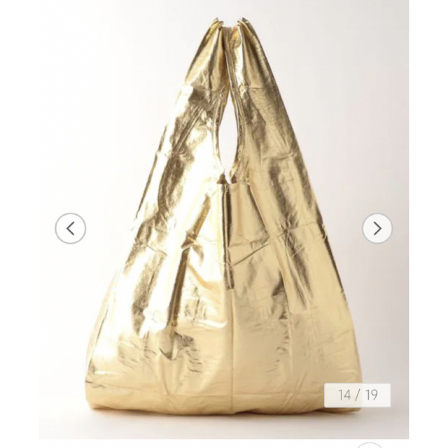 BAGGU メタリック　ゴールド　スタンダード レディースのバッグ(エコバッグ)の商品写真